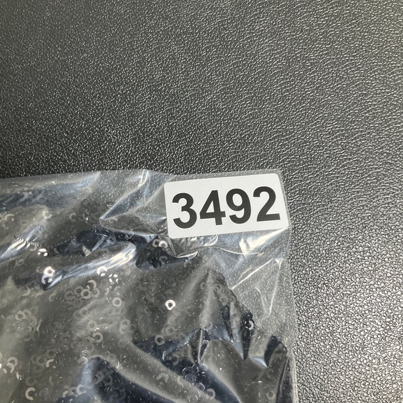 Express Sequin Top Party Sparkly Crop Short Sleeve Blouse Black‎ Size M - Picture 8 of 8